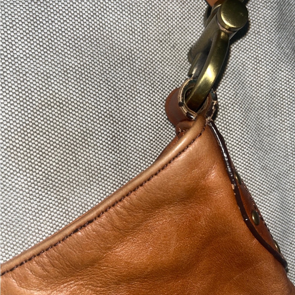 Vintage The Limited Classic Brown Leather Hobo Bag. — image 3 of 7